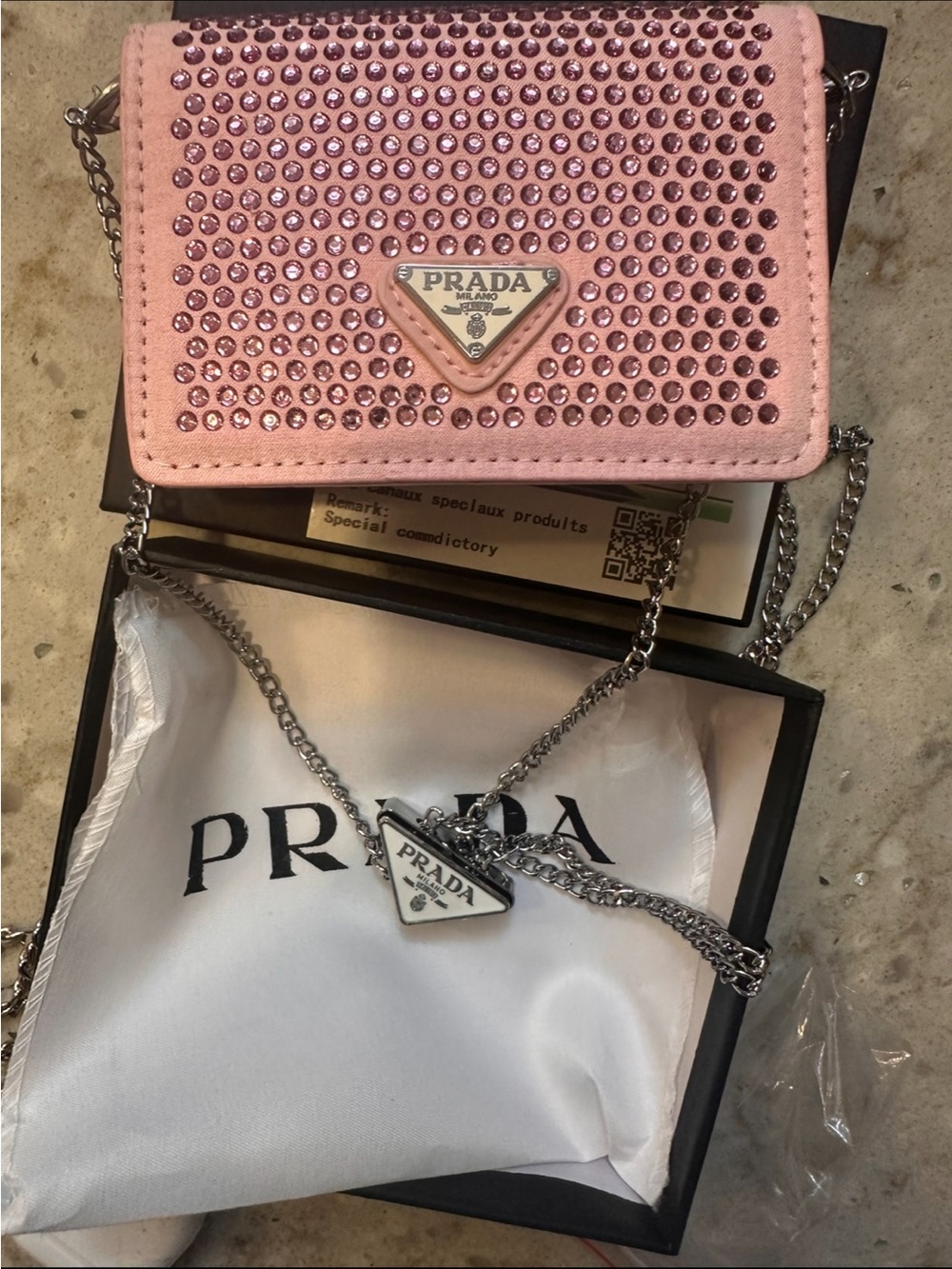 INSPO Crystal-Embellished Crossbody Bag